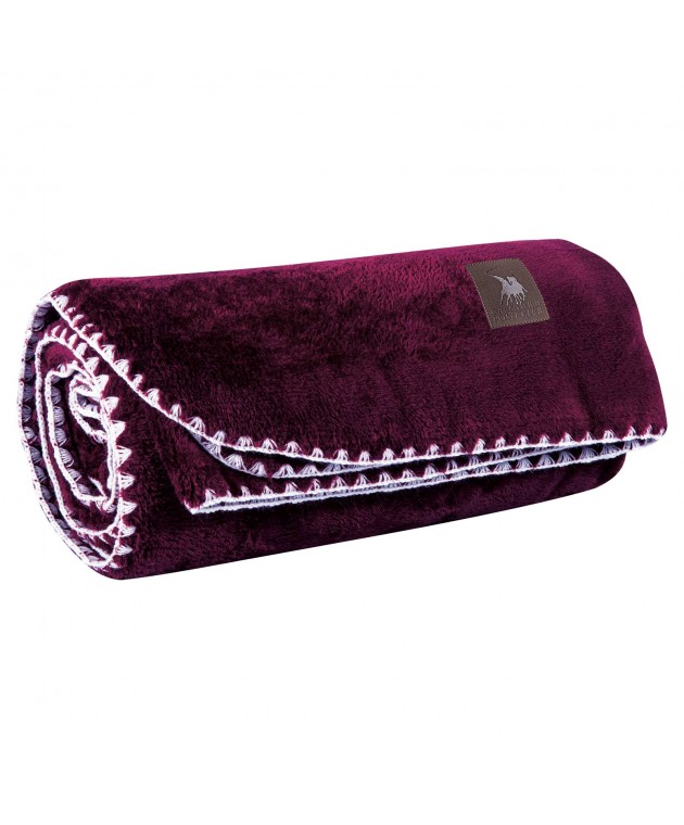 GREENWICH POLO CLUB ΚΟΥΒΕΡΤΑ ΚΑΝΑΠΕ FLEECE 130Χ170 ESSENTIAL 4440 BORDEAUX Κουβέρτες Kαναπέ