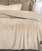 GREENWICH POLO CLUB ΚΟΥΒΕΡΤΑ FLEECE 220X240 ESSENTIAL 4438 BEIGE Κουβέρτες Fleece Υπέρδιπλες