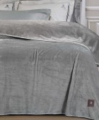 GREENWICH POLO CLUB ΚΟΥΒΕΡΤΑ FLEECE 220X240 ESSENTIAL 4439 GREY Κουβέρτες Fleece Υπέρδιπλες