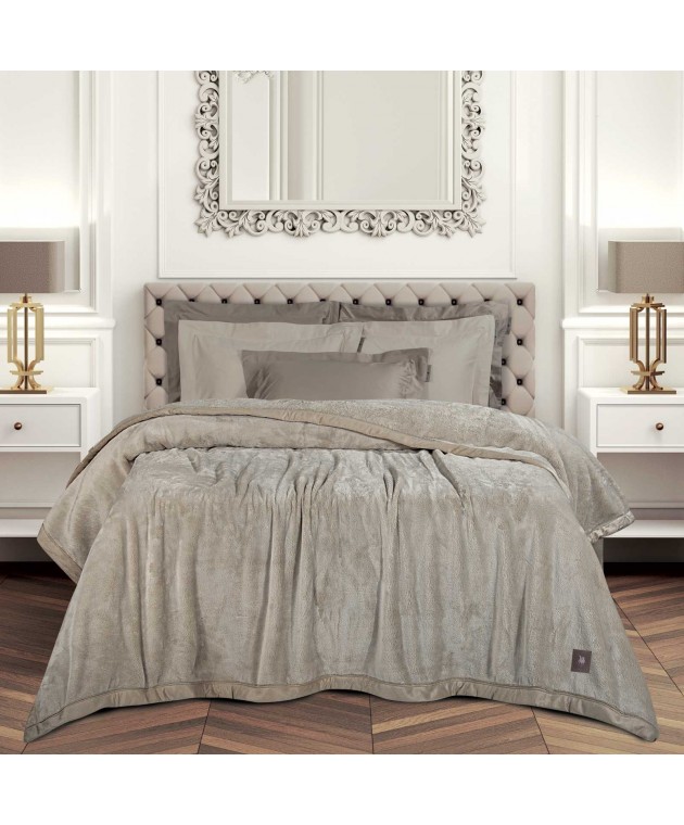 GREENWICH POLO CLUB ΚΟΥΒΕΡΤΑ VELOUR KING ESSENTIAL 3972 TAUPE 240Χ250 Κουβέρτες Βελουτέ King Size