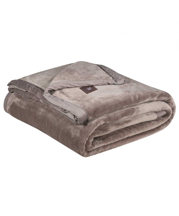 GREENWICH POLO CLUB ΚΟΥΒΕΡΤΑ VELOUR KING ESSENTIAL 3973 DUSTY LILAC 240Χ250 Κουβέρτες Βελουτέ King Size