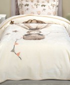 GREENWICH POLO CLUB ΚΟΥΒΕΡΤΑ VELOUR JUNIOR ESSENTIAL 8860 TAUPE 160Χ220 Κουβέρτες Βελουτέ