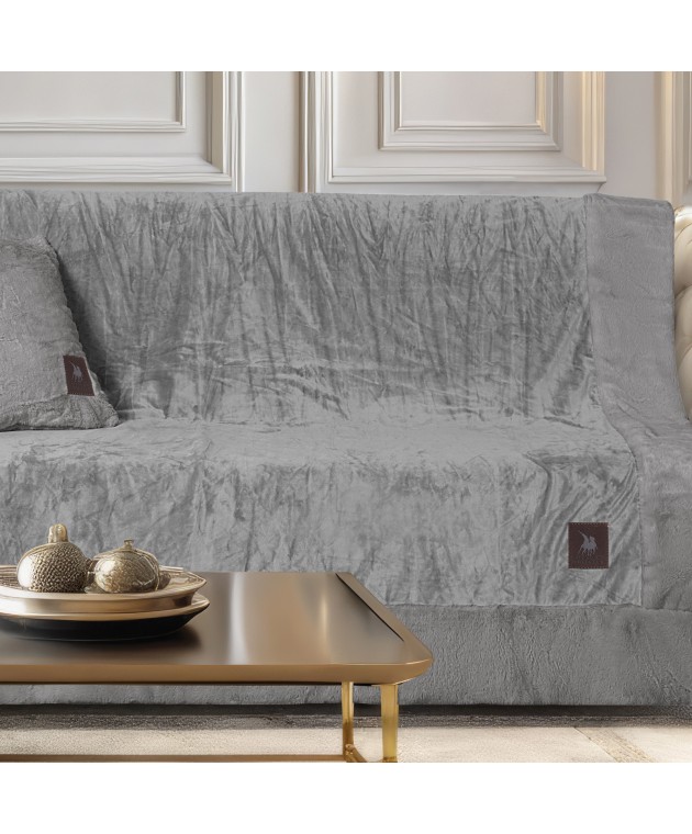 GREENWICH POLO CLUB ΡΙΧΤΑΡΙ VELVET 180Χ300 PREMIUM 3970 GREY Τριθέσιου