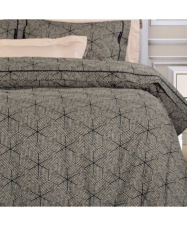 GREENWICH POLO CLUB ΠΑΠΛΩΜΑΤΟΘΗΚΗ ΣΕΤ KING ESSENTIAL 2366 BEIGE, BLACK 240X260 Παπλωματοθήκες KING SIZE