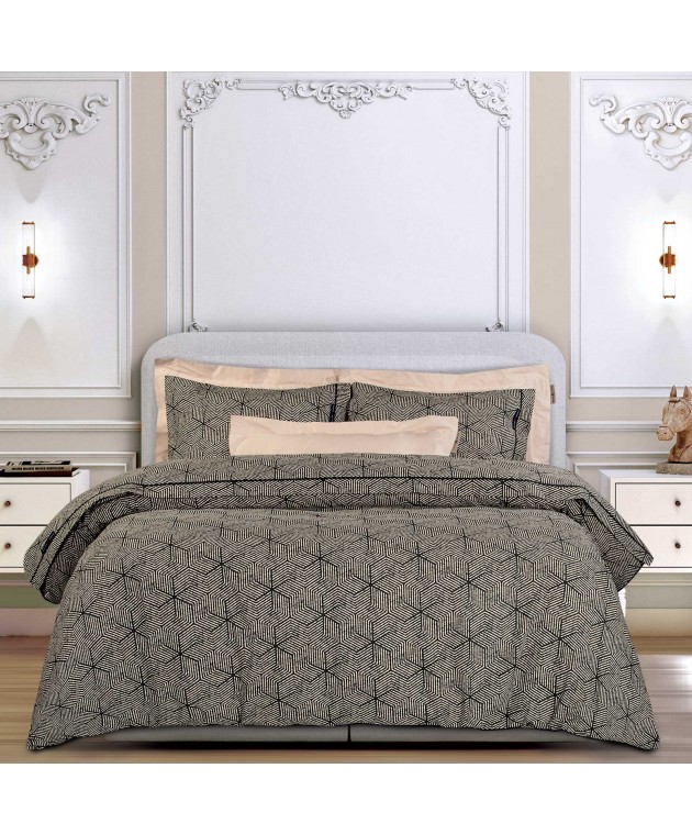 GREENWICH POLO CLUB ΠΑΠΛΩΜΑΤΟΘΗΚΗ ΣΕΤ KING ESSENTIAL 2366 BEIGE, BLACK 240X260 Παπλωματοθήκες KING SIZE