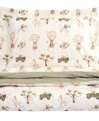 GREENWICH POLO CLUB ΣΕΤ ΠΑΠΛΩΜΑΤΟΘΗΚΗ ΜΟΝΗ ESSENTIAL 8860 IVORY, OLIVE GREEN 160Χ240 Παιδικές Παπλωματοθήκες