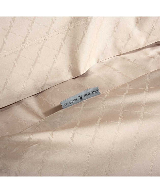 GREENWICH POLO CLUB ΠΑΠΛΩΜΑΤΟΘΗΚΗ ΣΕΤ ΥΠΕΡΔΙΠΛH CLASSIC 2290 TAUPE 220Χ240 Παπλωματοθήκες Υπέρδιπλες Μονόχρωμες