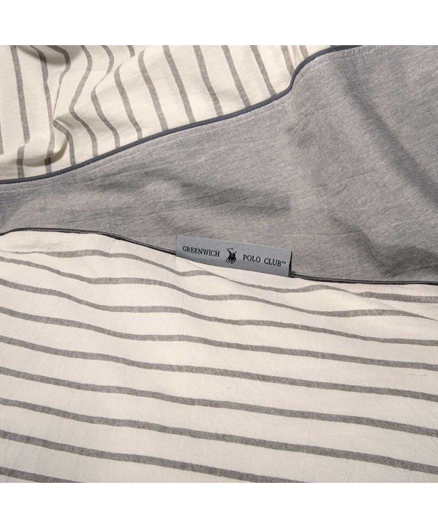 GREENWICH POLO CLUB ΣΕΤ ΣΕΝΤΟΝΙΑ KING ESSENTIAL 2296 GREY, WHITE 250Χ270 Σεντόνια King Size