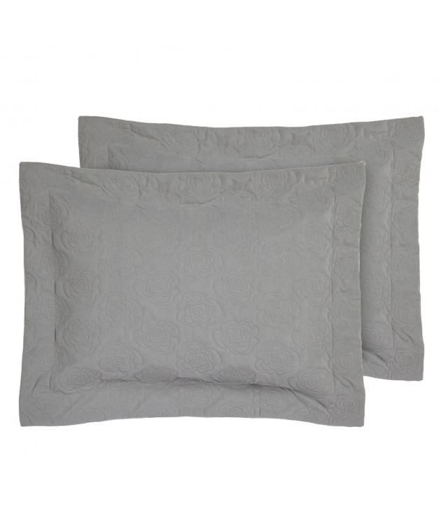 DAS HOME ΖΕΥΓΟΣ ΜΑΞΙΛΑΡΟΘΗΚΕΣ HAPPY 0287 GREY 50Χ70+8 Μαξιλαροθήκες Μονόχρωμες