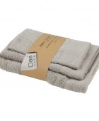 DAS HOME ΣΕΤ ΠΕΤΣΕΤΕΣ 3ΤΕΜΑΧΙΩΝ BEST 0834 GREY Σετ πετσέτες Mπάνιου
