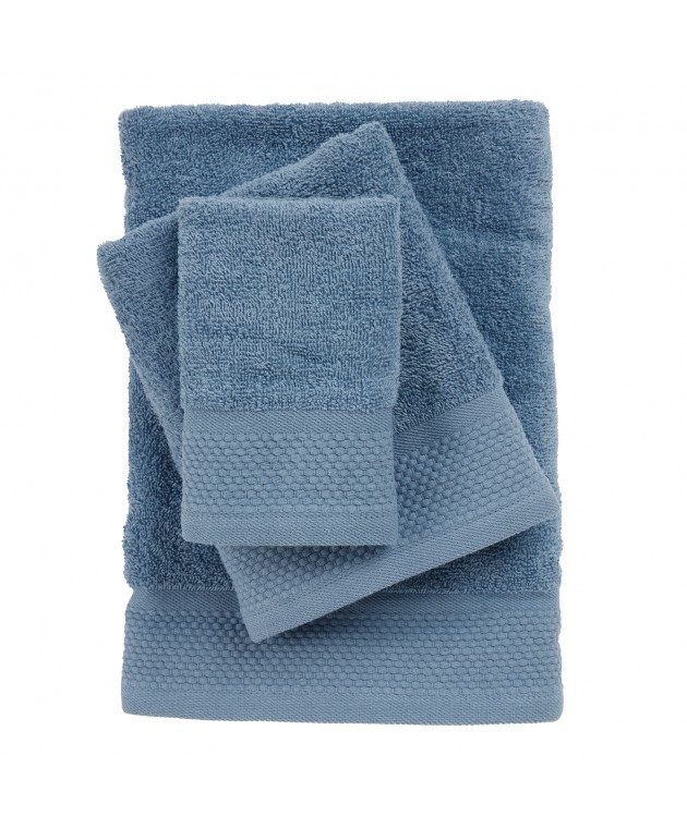 DAS HOME ΣΕΤ ΠΕΤΣΕΤΕΣ 3ΤΕΜΑΧΙΩΝ BEST 0837 BLUE Σετ πετσέτες Mπάνιου