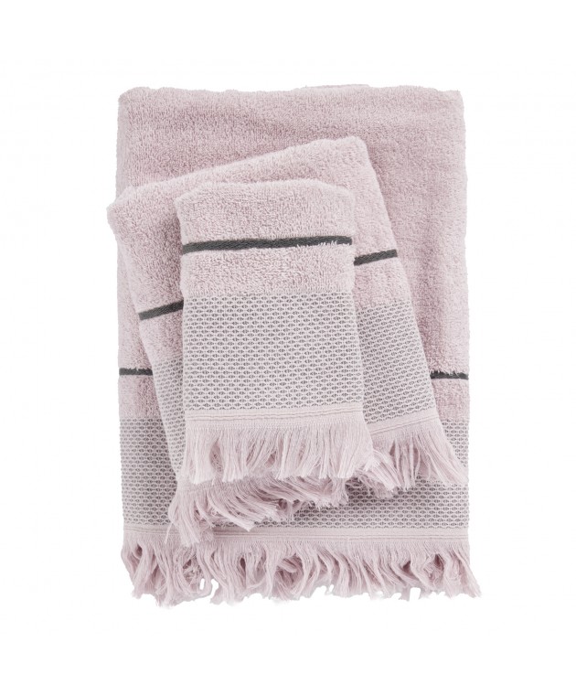 DAS HOME ΣΕΤ ΠΕΤΣΕΤΕΣ 3ΤΕΜΑΧΙΩΝ BEST 0838 LILAC Σετ πετσέτες Mπάνιου