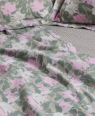 DAS HOME ΣΕΤ ΣΕΝΤΟΝΙΑ ΥΠΕΡΔΙΠΛΑ DAILY 3175 GREEN, PINK 240Χ260 Σεντόνια Υπέρδιπλα
