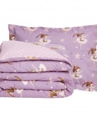 DAS KIDS ΣΕΤ ΣΕΝΤΟΝΙΑ ΜΟΝΑ 4972 PINK, PURPLE 170Χ260 Παιδικά Σεντόνια