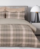 DAS HOME ΣΕΤ ΣΕΝΤΟΝΙΑ ΜΟΝΑ HAPPY FLANNEL 9679 BEIGE, OLIVE 170Χ260 Σεντόνια Φανελένια Μονά