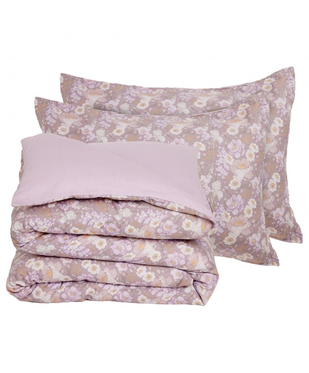DAS HOME ΣΕΤ ΣΕΝΤΟΝΙΑ ΜΟΝΑ HAPPY FLANNEL 9682 GREY, LILAC 170Χ260 Σεντόνια Φανελένια Μονά