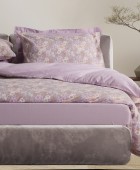 DAS HOME ΣΕΤ ΣΕΝΤΟΝΙΑ ΜΟΝΑ HAPPY FLANNEL 9682 GREY, LILAC 170Χ260 Σεντόνια Φανελένια Μονά