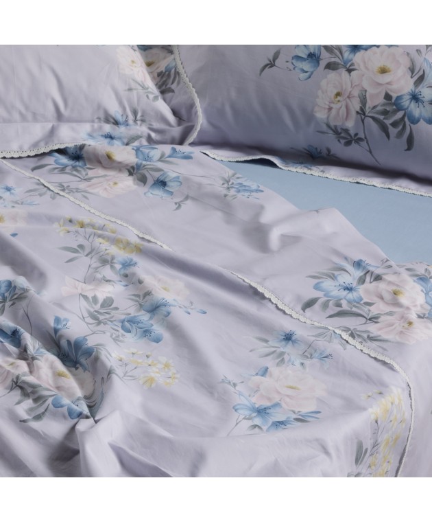 DAS HOME ΣΕΝΤΟΝΙΑ ΣΕΤ KING PRESTIGE 1710 GREY, LILAC 250Χ270 Σεντόνια King Size
