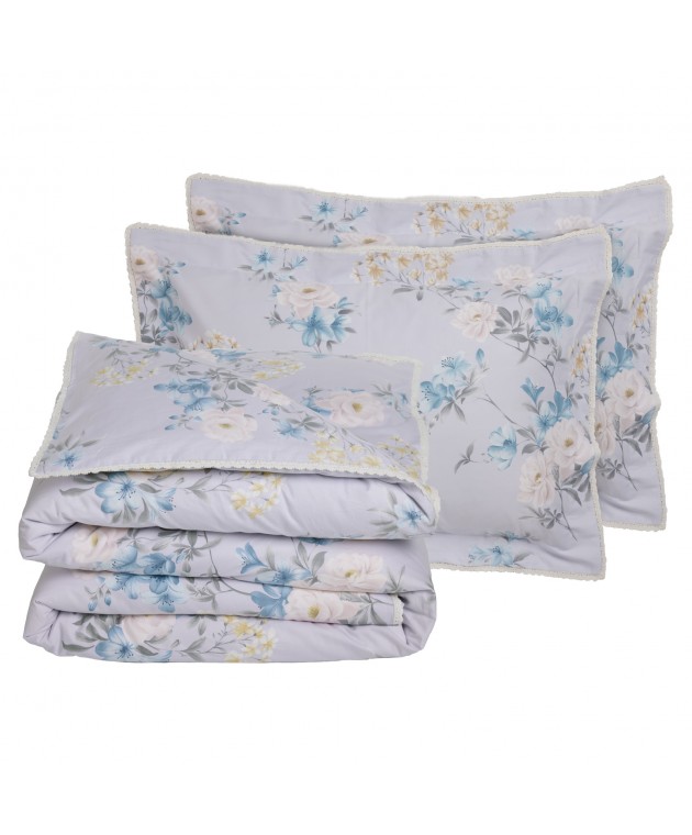 DAS HOME ΣΕΝΤΟΝΙΑ ΣΕΤ KING PRESTIGE 1710 GREY, LILAC 250Χ270 Σεντόνια King Size