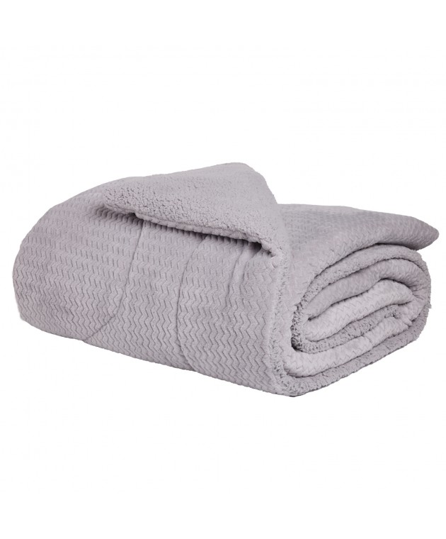 DAS HOME ΚΟΥΒΕΡΤΟΠΑΠΛΩΜΑ SHERPA ΥΠΕΡΔΙΠΛΟ 1368 GREY 220Χ240 Κουβερτοπαπλώματα  Υπέρδιπλα
