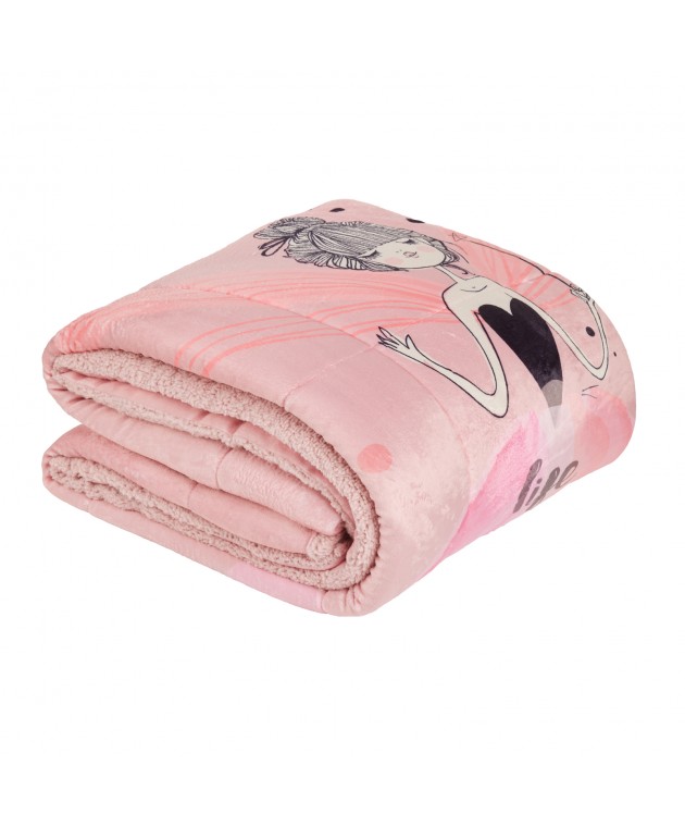 DAS KIDS ΚΟΥΒΕΡΤΟΠΑΠΛΩΜΑ 160Χ220 4973 PINK ΝΕΕΣ ΑΦΙΞΕΙΣ