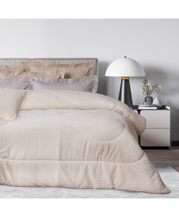 DAS HOME ΚΟΥΒΕΡΤΟΠΑΠΛΩΜΑ SHERPA ΜΟΝΟ 1366 ECRU 160Χ220 Κουβερτοπαπλώματα Μονά