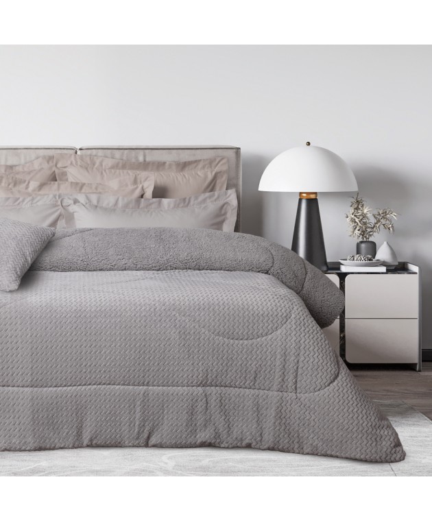 DAS HOME ΚΟΥΒΕΡΤΟΠΑΠΛΩΜΑ SHERPA ΜΟΝΟ 1368 GREY 160Χ220 Κουβερτοπαπλώματα Μονά