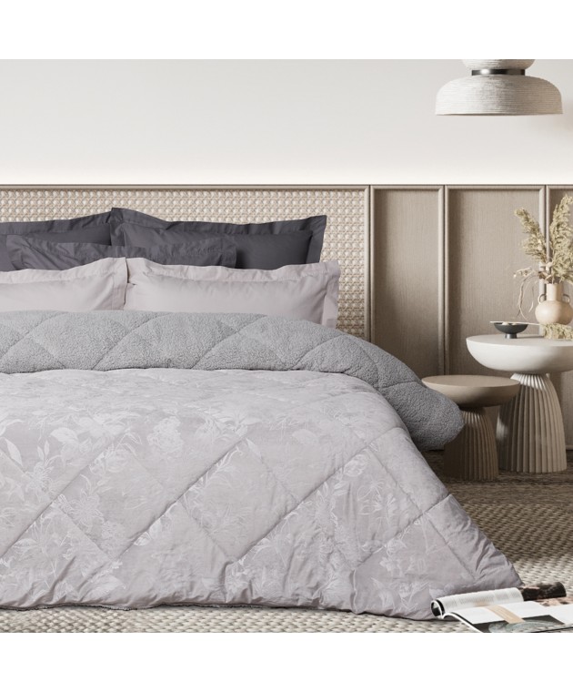 DAS HOME VELVET ΚΟΥΒΕΡΤΟΠΑΠΛΩΜΑ SHERPA ΜΟΝΟ 1376 GREY 160Χ220 Κουβερτοπαπλώματα Μονά