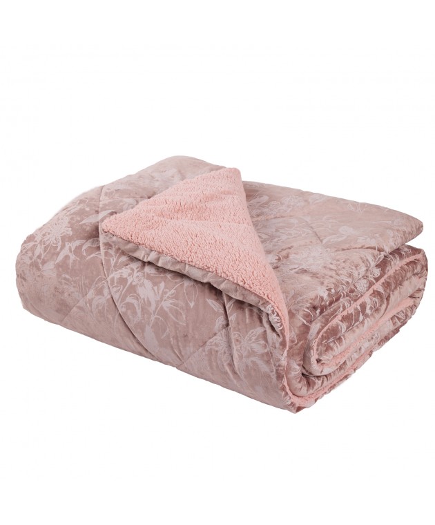 DAS HOME VELVET ΚΟΥΒΕΡΤΟΠΑΠΛΩΜΑ SHERPA ΜΟΝΟ 1377 NUDE 160Χ220 Κουβερτοπαπλώματα Μονά