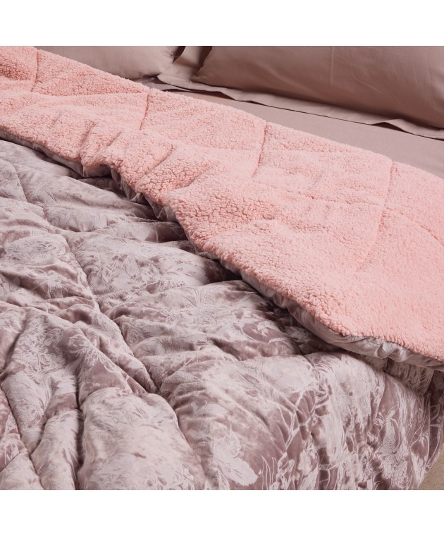 DAS HOME VELVET ΚΟΥΒΕΡΤΟΠΑΠΛΩΜΑ SHERPA ΜΟΝΟ 1377 NUDE 160Χ220 Κουβερτοπαπλώματα Μονά