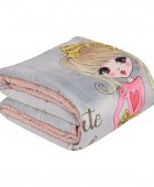 DAS KIDS ΚΟΥΒΕΡΤΟΠΑΠΛΩΜΑ 160Χ220 4971 GREY, PINK ΝΕΕΣ ΑΦΙΞΕΙΣ