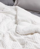 DAS HOME ΚΟΥΒΕΡΤΟΠΑΠΛΩΜΑ SHERPA ΜΟΝΟ 1364 WHITE 160Χ220 Κουβερτοπαπλώματα Μονά