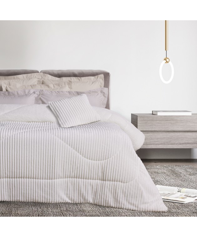 DAS HOME ΚΟΥΒΕΡΤΟΠΑΠΛΩΜΑ SHERPA ΜΟΝΟ 1364 WHITE 160Χ220 Κουβερτοπαπλώματα Μονά