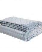 DAS HOME ΚΟΥΒΕΡΤΑ BUBBLE FLEECE 240Χ260 1371 LIGHT BLUE Κουβέρτες Fleece King Size