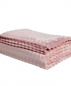 DAS HOME ΚΟΥΒΕΡΤΑ BUBBLE FLEECE 160Χ220 1372 DUSTY LILAC Κουβέρτες Fleece Μονές
