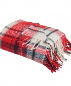 DAS HOME ΚΟΥΒΕΡΤΑ ΚΑΝΑΠΕ FAUX MOHAIR 1379 BLACK, RED 130Χ170 Ριχτάρια - Κουβέρτες καναπέ Χριστουγεννιάτικες