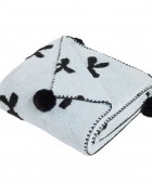 DAS HOME ΚΟΥΒΕΡΤΑ ΚΑΝΑΠΕ JACQUARD FLEECE 1380 LIGHT BLUE 130Χ170 Κουβέρτες Kαναπέ