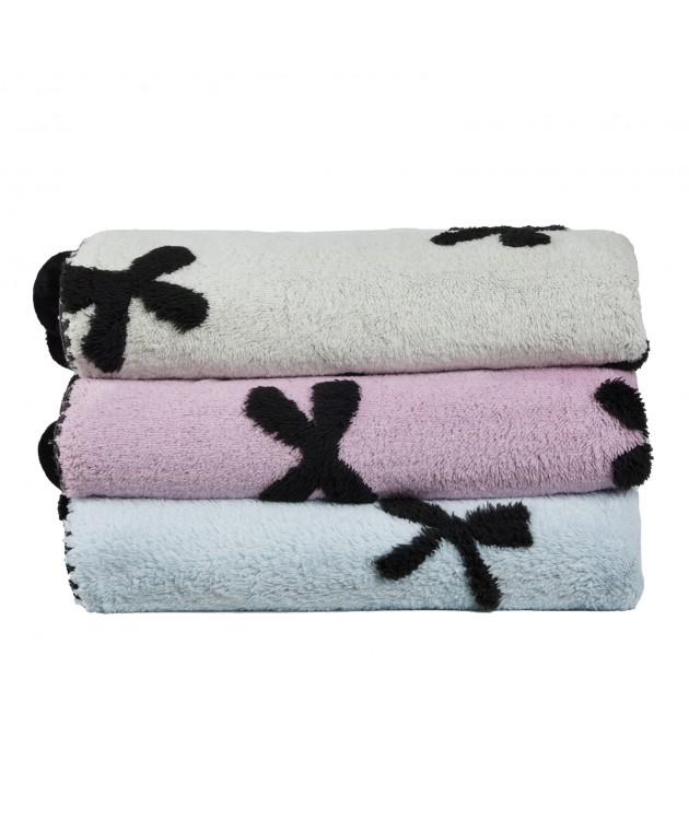 DAS HOME ΚΟΥΒΕΡΤΑ ΚΑΝΑΠΕ JACQUARD FLEECE 1380 LIGHT BLUE 130Χ170 Κουβέρτες Kαναπέ