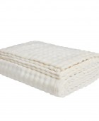DAS HOME ΚΟΥΒΕΡΤΑ BUBBLE FLEECE 160Χ220 1369 IVORY Κουβέρτες Fleece Μονές