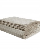 DAS HOME ΚΟΥΒΕΡΤΑ BUBBLE FLEECE 160Χ220 1370 TAUPE Κουβέρτες Fleece Μονές