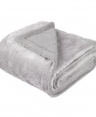 DAS HOME ΚΟΥΒΕΡΤΑ FLEECE 130Χ170 CHRISTMAS 1373 GREY Ριχτάρια - Κουβέρτες καναπέ Χριστουγεννιάτικες
