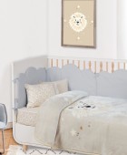 DAS BABY ΚΟΥΒΕΡΤΑ VELOUR ΚΟΥΝΙΑΣ RELAX 4979 TAUPE 110Χ140 Κούνιας