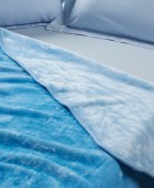 DAS KIDS ΚΟΥΒΕΡΤΑ VELOUR MONH 0291 BABY BLUE 160Χ220 Κουβέρτες Βελουτέ