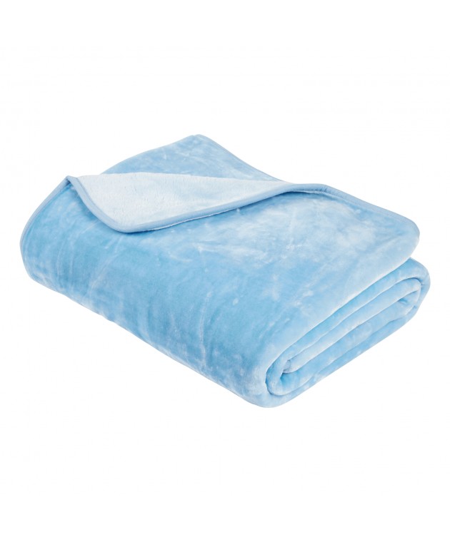 DAS KIDS ΚΟΥΒΕΡΤΑ VELOUR MONH 0291 BABY BLUE 160Χ220 Κουβέρτες Βελουτέ