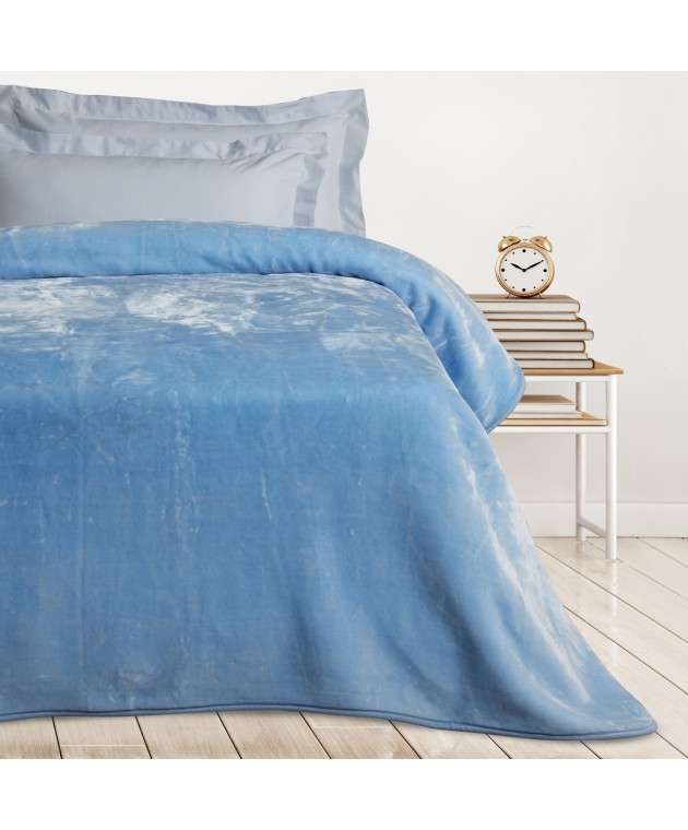 DAS KIDS ΚΟΥΒΕΡΤΑ VELOUR MONH 0291 BABY BLUE 160Χ220 Κουβέρτες Βελουτέ