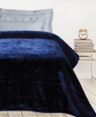 DAS KIDS ΚΟΥΒΕΡΤΑ VELOUR MONH 0292 BLUE 160Χ220 Κουβέρτες Βελουτέ
