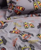 DAS KIDS ΣΕΤ ΠΑΠΛΩΜΑΤΟΘΗΚΗ ΜΟΝΗ 4974 GREY 160Χ240 Παιδικές Παπλωματοθήκες