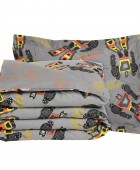 DAS KIDS ΣΕΤ ΠΑΠΛΩΜΑΤΟΘΗΚΗ ΜΟΝΗ 4974 GREY 160Χ240 Παιδικές Παπλωματοθήκες