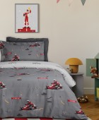 DAS KIDS ΣΕΤ ΠΑΠΛΩΜΑΤΟΘΗΚΗ ΜΟΝΗ 4976 GREY 160Χ240 Παιδικές Παπλωματοθήκες