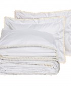 DAS HOME ΠΑΠΛΩΜΑΤΟΘΗΚΗ ΣΕΤ KING PRESTIGE 1708 WHITE 240Χ260 Παπλωματοθήκες King Size Μονόχρωμες